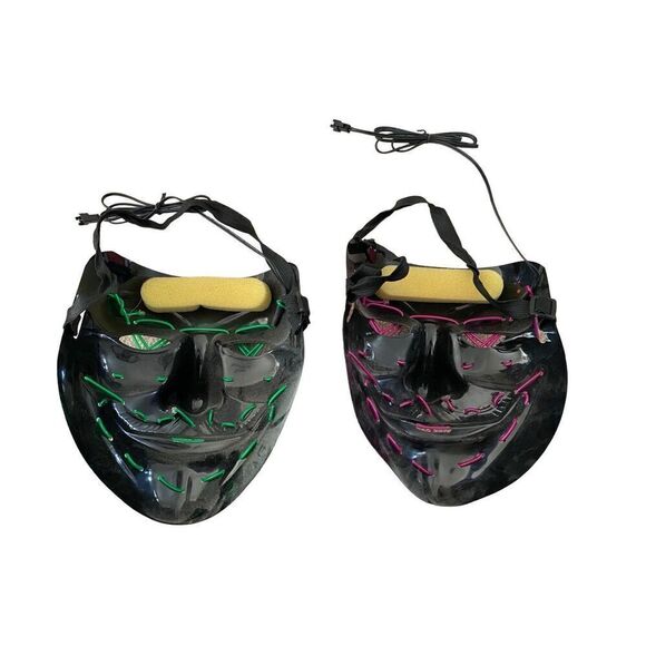 Lot Of 2 Halloween Masks Dressup Cosplay Costume Horror Spooky Dress Up - Picture 6 of 15